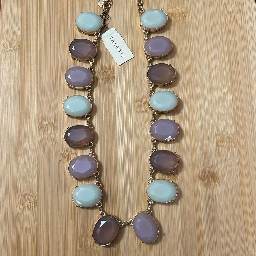 NWT Gold Tone Talbots Statement Necklace